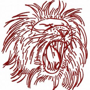 Lion 6 embroidery design