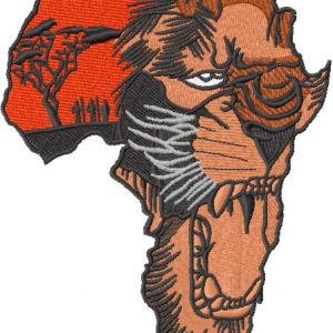 Africa Lion 2 embroidery design