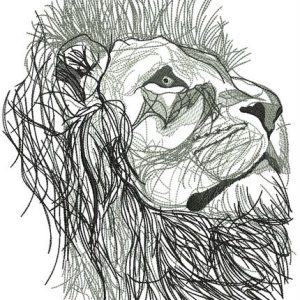 Lion from Narnia embroidery design