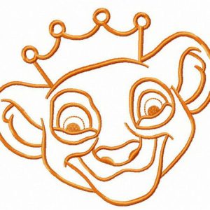 Lion King muzzle embroidery design
