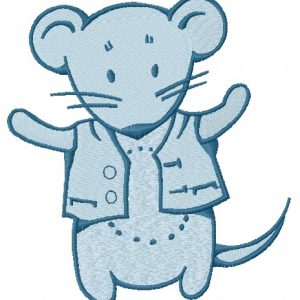 Cute little mouse 3 embroidery design