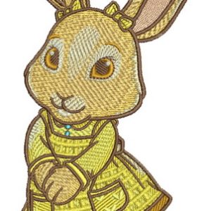Little cute bunny embroidery design