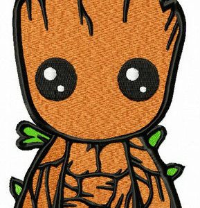 Little Groot embroidery design