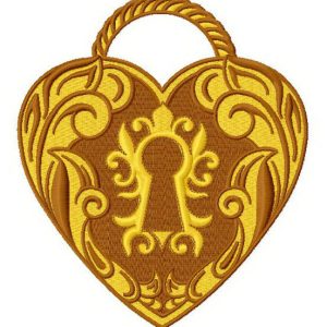 Little keylock embroidery design