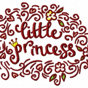 Little princess embroidery design