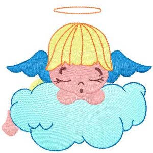 Little sleeping angel 5 embroidery design