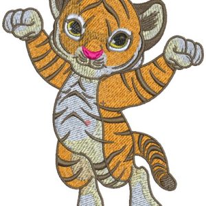 Little tiger embroidery design