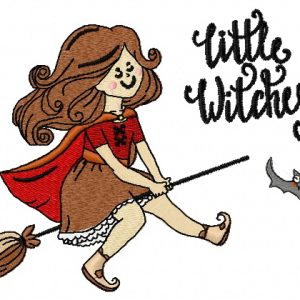Little witches 6 embroidery design