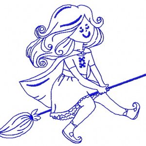 Little witches 8 embroidery design