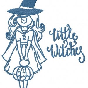 Little witches 2 embroidery design