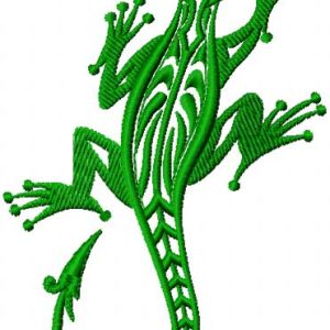 Lizard embroidery design