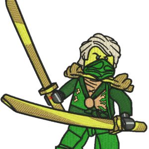 Lloyd Garmadon embroidery design