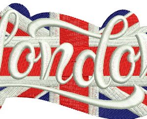 London 2 embroidery design