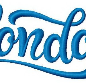 London 3 embroidery design