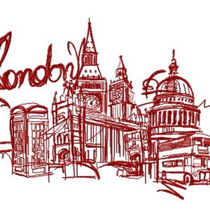 London 7 embroidery design