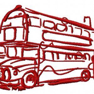London bus embroidery design