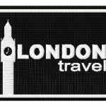 London travel embroidery design
