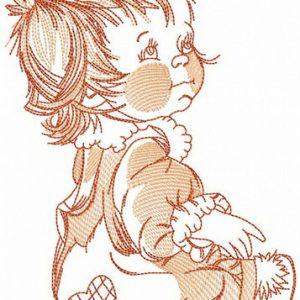 Looking at mom embroidery design