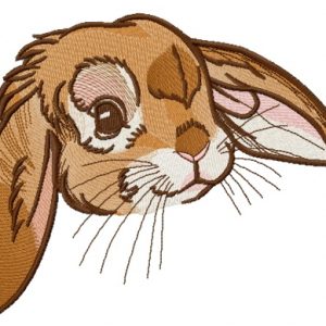 Lop-eared bunny 5 embroidery design