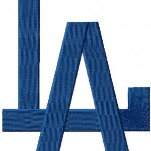 Los Angeles Dodgers Cap Logo embroidery design