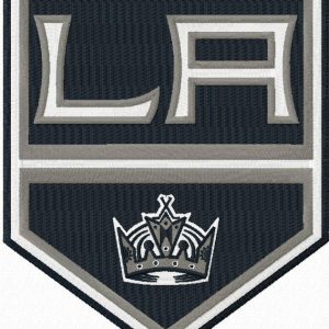 Los Angeles Kings logo embroidery design