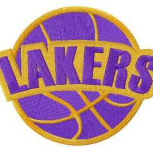 Los Angeles Lakers logo embroidery design