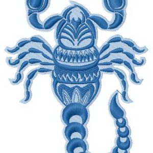 Scorpion embroidery design
