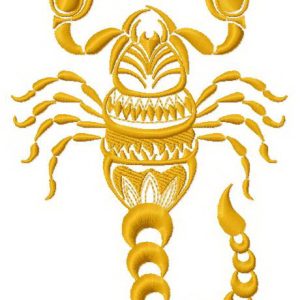 Scorpion 2 embroidery design
