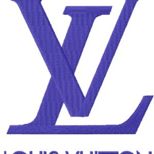 Louis Vuitton logo embroidery design