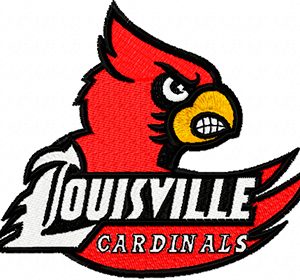 Louisville Cardinals logo embroidery design