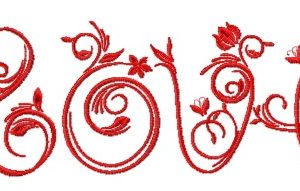 Love 3 embroidery design
