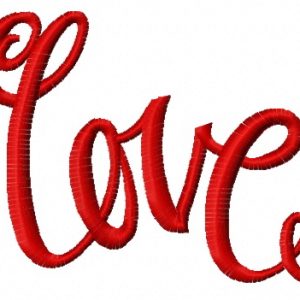 Love 6 embroidery design