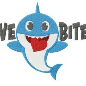 Love bites embroidery design