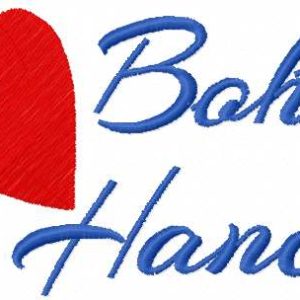 Love boho hands embroidery design