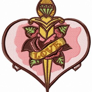 Love dagger 2 embroidery design