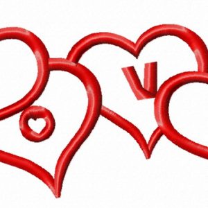 Love decoration 2 embroidery design