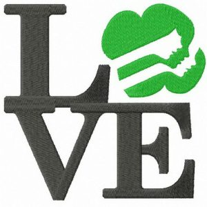 LOVE Girl Scouts embroidery design