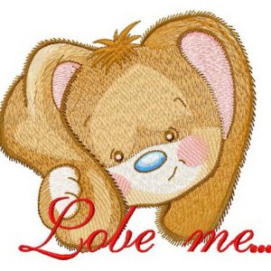 Love me embroidery design