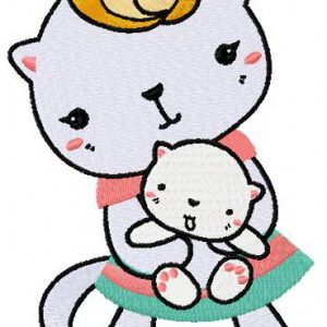 Love mom 2 embroidery design