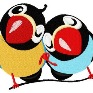 Loving birds 3 embroidery design