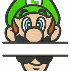 Luigi monogram embroidery design