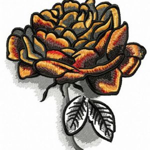 Lush peony embroidery design