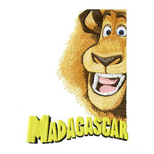 Lion Alex embroidery design