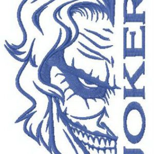 Mad Joker embroidery design
