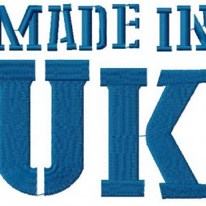 Made in UK 4 embroidery design