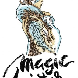 Magic winter embroidery design