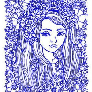 Magnificent portrait 2 embroidery design