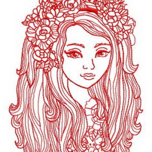 Magnificent portrait 3 embroidery design