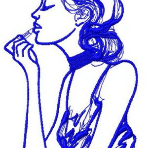 Makeup 2 embroidery design