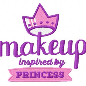 Makeup inspired by princess embroidery design